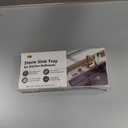 Water Absorbing Stone Tray for Sink, Quick Drying Diatomite Bathroom Tray Countertop, Stone Drying Mat for Kitchen Counter Faucet, Soap Dish Dispenser Vanity Organizer, Dark Grey-B-8.3" x 4"