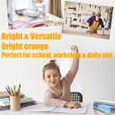 Magnetic Math 1m Ruler, Large Teaching Aids Classroom Math Geometry Tool Set Enhances Classroom Learning, Easily Mounts to Blackboard, Yellow