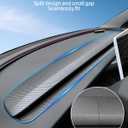 Dashbooard Cover 4pcs ABS Dashboard Panel Trim Cover Compatible with Tesla Model Y Juniper 2025 2026 (Matte Carbon Fiber Pattern)