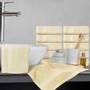 White Classic Luxury Cotton Washcloths 13x13 Inch - 650 GSM Turkish Cotton | Hotel, Spa, Bathroom Face Towel | 2 Pack, Beige