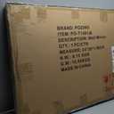 POZINO 36"x24" Irregular Beveled Bathroom Mirror for Over Sink