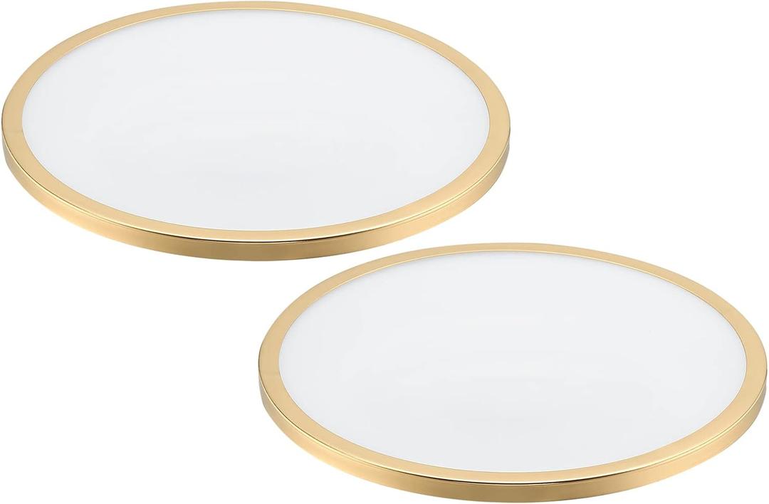 PATIKIL 6 Inch Inner Dia. Lampshade Diffuser, 2 Pieces Dustproof Dust Protection Cover Acrylic Board for Barrel Lamp Shade