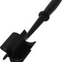 Nylon Meat Chopper Tool | Heat Resistant & Non Scratch Kitchen Utensil for Mixing, Mashing, Stirring & Blending | Lightweight, Durable, Easy To Clean & Store with Comfortable Grip (Black)