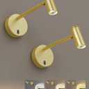 Picture Light for Wall, Battery Operated Art Light for Paintings CCT Dimmable Recharging Gallery Battery Wall Light with Remote Control for Living Room Gallery Dartboard Art Bathroom (Gold)