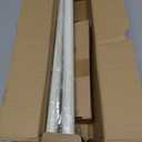 TVWOO White Decorative Farmhouse Curtain Rod:18-60"Adjustable Heavy Duty Single Window Curtain Rod for Bedroom Living Room,Antique White Boho Rustic Drapery Rods with Vintage Twist Finial Easy Install