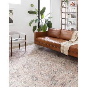 Loloi II Skye Collection SKY-01 Blush/Grey 7'-6" x 9'-6" Area Rug