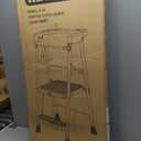 HBTower Kids 2 Steps Step Stool, Toddler Tower for Kitchen Counter Learning, Toddler Kitchen Stool Helper with Anti-Drop Safty Railing Kids Standing Folding Stepper (Gray)