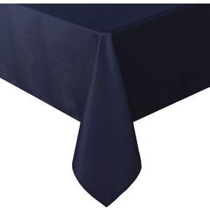 sancua Square Tablecloth - 60 x 60 Inch - Water Resistant Spill Proof Washable Polyester Table Cloth, Decorative Fabric Table Cover for Dining Tables, Buffet Parties and Camping, Navy