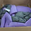 BDEUS Dual Layer 5 Inch Memory Foam Mattress Topper King Size, 2 Inch Gel Memory Foam Plus 3 Inch 1450 GSM Down Alternative Quilted Pillow Top Mattress Pad Cover,Dark Gray