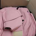 Coverado Car Seat Covers Full Set, Seat Covers for Cars, Pink Car Seat Protector Waterproof, Nappa Leather Car Seat Cushion, Car Seat Covers Front Seats and Back Fit for Most Cars
