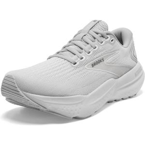 Brooks Mens Glycerin 21 Neutral Running Shoe (11.5, White/White/Grey)