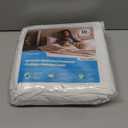 Linenspa Waterproof Mattress Protector, Queen Size  Fitted Sheet Style, Breathable, Machine Washable & Dryer Safe, White