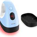Mini Heat Press Machine, Mini Heat Transfer Iron, 3 Settings Levels & Visible Temp, Portable Press Easy for Crafts, T-Shirt, Hats, Shoes, Bags, Cap and Small Vinyl Projects(Blue)