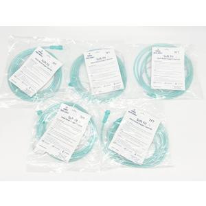 5 Pack - Super Soft Touch Vinyl Nasal Oxygen Cannula, Cushion Tip, Adult, 7' Standard Connector, Pack of 5