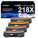 218X Toner Cartridges 4-Pack High Yield (with Chip) Compatible Replacement for HP Color Pro MFP 3301SDW 3301CDW 3301FDW 3201DW Printer 3301 3201 Series | W2180X W2181X W2182X W2183X