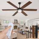 65" Ceiling Fan ( Black, Brown )