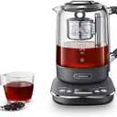 Joydeem Hot Tea Maker, Glass Electric Kettle with Auto Lift Tea Infuser and Temperature Control, 1.7L, JD-ZC6088G