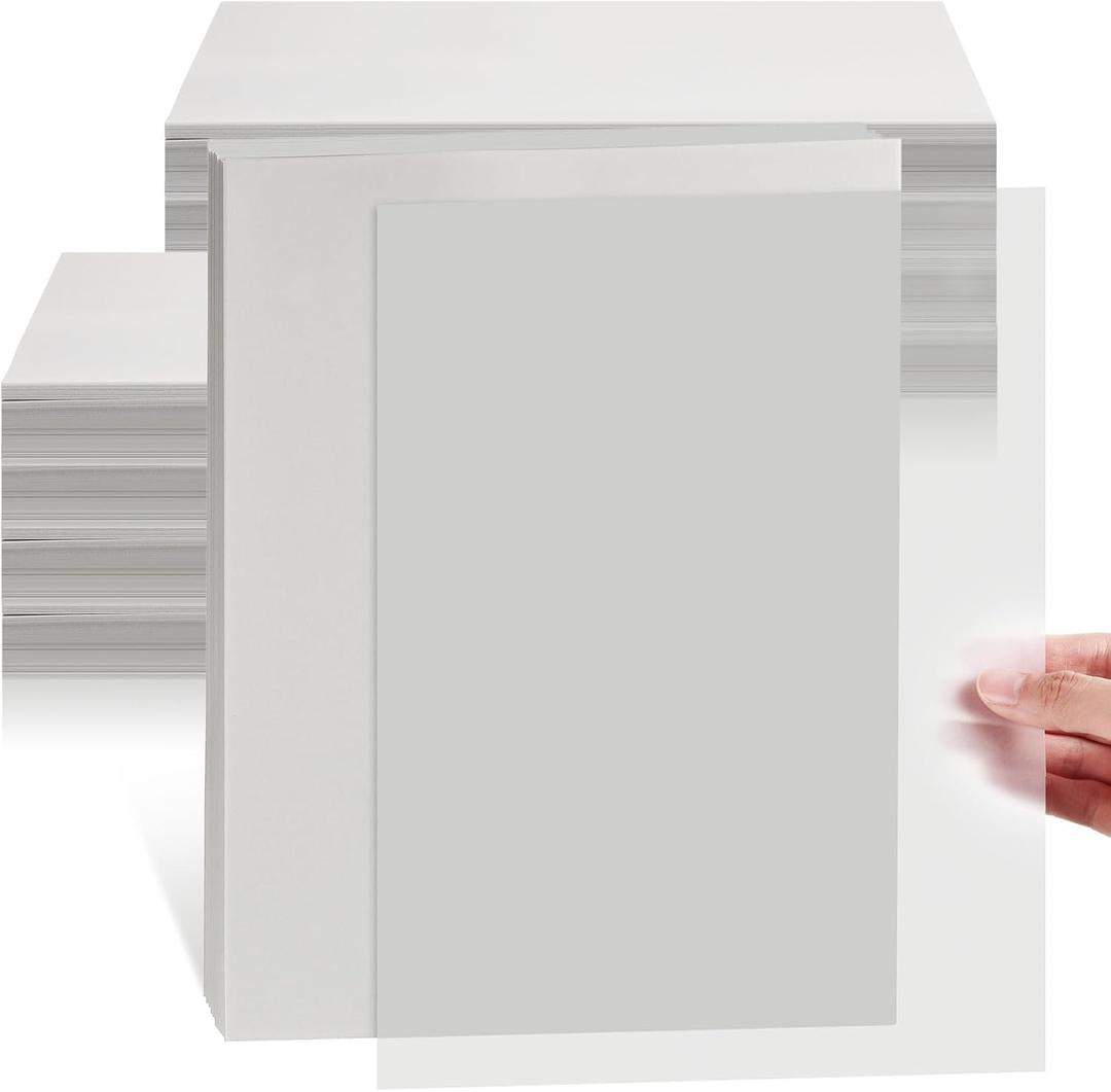 Fainne 300 Sheets Translucent Vellum Paper 8.5 x 11-93GSM Printable Vellum Paper for Wedding Invitations Cards Printing Sketching Tracing Drawing Lantern Envelope