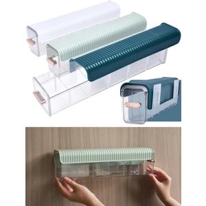 Noa Store Underwear Storage Wall Box - 14" Hx4 Lx3 W Wall Mount Storage - Set of 3 Hole-Free Installation Storage Box - Multi-functional Closet Storage Solutions - White, Blue, Green Noa Store Underwear Storage Wall Box - 14" Hx4 Lx3 W Wall Mount Storage - Set of 3 Hole-Free Installation Storage Box - Multi-functional Closet Storage Solutions - White, Blue, Green