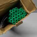 Greenhouse Hoops Set for DIY Grow Tunnel, Metal Connectors, Thickened High Tenacity PP Dark Green Garden Hoops for Row Cover Raised bedsDIY Plant Support Garden Stakes, 25pcs