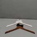 2 Pcs Bride Hanger Bride and Groom Wooden Wedding Dress Hanger Set with Bow Tie for Tuxedo Suit Wedding Gift Bridal Party Shower