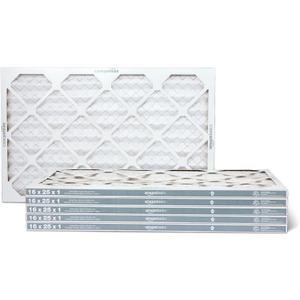 Amazon Basics MERV 5 AC Furnace Air Filter, 16x25x1 inches, 6-Pack (Actual size: 15.75" x 24.75" x 0.75")