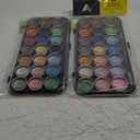 Art Alternatives Watercolor Pan Set, 21-Piece Pearlescent Watercolor Pan Set of 2