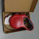 Fida Retractable Dog Leash, 16ft Heavy Duty Pet Walking Leash for X-Small/Small/Medium/Large Dog or Cat up to 110 lbs, Tangle-Free. One-Hand Brake (Large, Red)