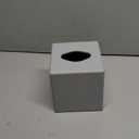 Tissue Box Cover, Square Facial Tissue Holder Storage for Bathroom Vanity, Countertops, Dressers, Night Stand, Parlors and Offices - Grey