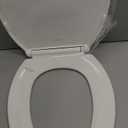 KOHLER 20110-0 Brevia, Slow Close Toilet Seat, Elongated Toilet Seat, Grip-Tight Bumpers Quick-Attach Hardware, White