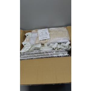 58.3"x58.3"x29.9" Large Dog Playpen Indoor, Extra Tall Puppy Playpen with Removable Roof, Sturdy Fabric Dog Pen for Medium to Large Pets, Spacious Hexagonal Pet Playpen Indoor for Comfort & Security