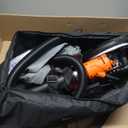 Drywall Sander, 1000W Popcorn Ceiling Removal Tool, Automatic Drywall Sander with Vacuum Dust Collection, LED Light, 6 Variable Speed 800-2200RPM, Foldable & Extendable Handle,15Pcs Sanding Discs (Orange Red)