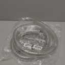 Wire Reinforced Hose 1-1/2" id - 5ft Clear High Pressure Suction Line Plastic Vinyl Tubing with Spiral Steel Wire Suction Hose, Drain Water Fuel Powder