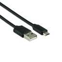 GE 6-Feet USB/AM to USB Micro M 2.0 Data Cable - Retail Packaging - Black