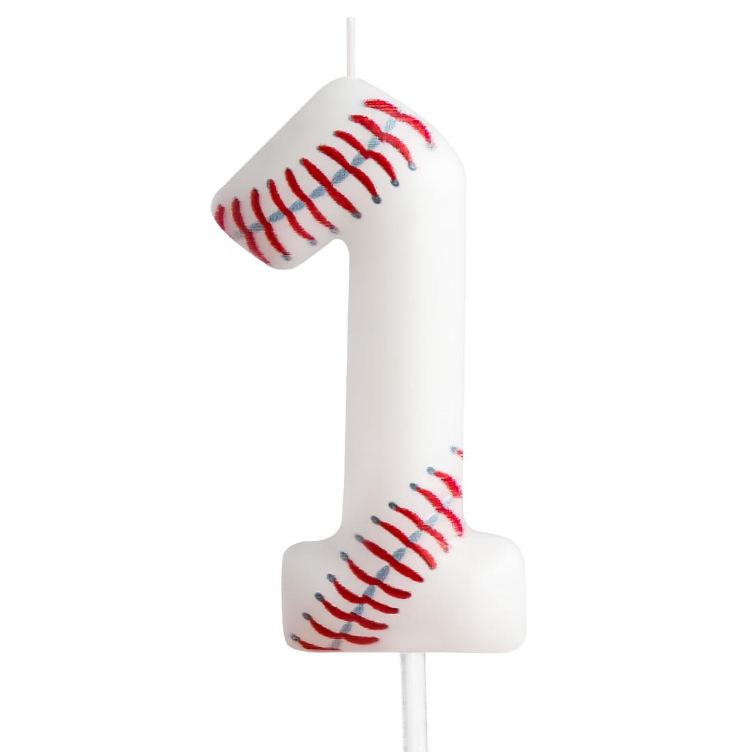 Birthday Candle, Baseball Themed Birthday Number Candles, Candle Cake Topper for Boys Girls Kids Birthday Cake Topper Reunions Theme Party Supplies (Number 15)
