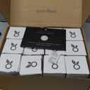 Empty Spice Jars with Label Pack (12x Bamboo Lid Glass Jar). Small 6oz Spice Storage Bottles with 112 Printed Stickers and 48 Writable Pantry Labels for Seasoning Containers