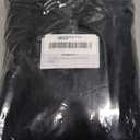 No Hook Shower Curtain and Snap in Liner Set Black Tufted Chevron Striped Cloth Waterproof Washable Fabric Boho Farmhouse Bath Curtain See Through Mesh Top Window for Bathroom Hotel 71" x 86"