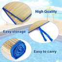 Straw Beach Mat Non Slip Straw Foldable Lightweight Multi-Purpose Mat for Sunbathing Floor Yoga Picnics Camping Party Festivals Outdoor Activities
