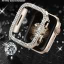 JR.DM Diamond Bands with Bling Case Women Compatible with Apple Watch 40mm 38mm 41mm 44mm 45mm 42mm 46mm 49mm Luxury Metal Bracelet Replacement Strap for iWatch Series 11/10/9/8/7/6/5/4 SE/Ultra 3/2/1