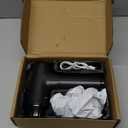 Massage Gun, Muscle Massage Gun for Athletes Handheld Electric Deep Tissue Back Massager, Percussion Massage Device for Pain Relief with 30 Speed Levels 9 Heads Black