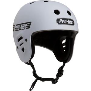 Pro-Tec Full Cut Certified Skateboard Helmet, Ideal for Skateboarding, Bicycling, BMX and Roller Skating, Medium– White Matte