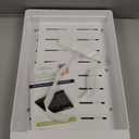 EVGATSAUTO Adjustable Cabinet Pull Out Shelf Carbon Steel Slide Drawer Organizer 3 Sideline Rails Kitchen Storage Large Capacity Easy Install Strong Quiet