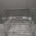 Sorbus Stackable Storage Bins Open Front - Clear Storage Bins - Pantry Bins for Storage and Organization - Acrylic Stackable Bins for Kitchen - Clear Pantry Organizer Bins (Large 2 Pack)