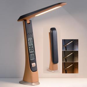 WILIT Rechargeable Lamps Cordless Table Lamp, Foldable Portable Desk Lamp - LED Battery Operated Lights with Stepless Brightness&Time Display for Office Lamp, Book Lights, College Dorm Essentials