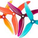16pcs Fpv Drone Props Propeller: Gemfan Hurricane 51499 Tri-Blade 5 Inch Props for 4S 6S FPV Freestyle Racing, 8xCW 8xCCW