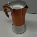 bonVIVO Intenca Stovetop Espresso Maker - Luxurious, Stainless Steel Italian Coffee Maker for Camping or Home Use - Makes 6 Cups of Full-Bodied Coffee - Copper, 10oz