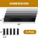 5 Pack - 40'' L x 6'' H Steel Landscape Edging Border Edging for Landscaping Metal Garden Edging Lawn Edging No dig Hammer in Edging for Gravel Yard Pathway(16.7FT Total Length)