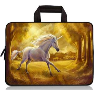 11" 11.6" 12" 12.1" 12.5" inch Laptop Carrying Bag Chromebook Case Notebook Ultrabook Bag Tablet Cover Neoprene Sleeve Fit Apple MacBook Air Samsung Google Acer HP DELL Lenovo Asus(Running Unicorn)