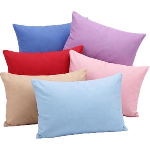 Kigley 6 Pack Mini Pillows for Daycare 9.1 x 13.8'' Small Travel Pillow Bulk Soft Breathable Cotton Pillow for Nap Travel Pet Neck Lumbar Purse Insert(Classic,Light Color)