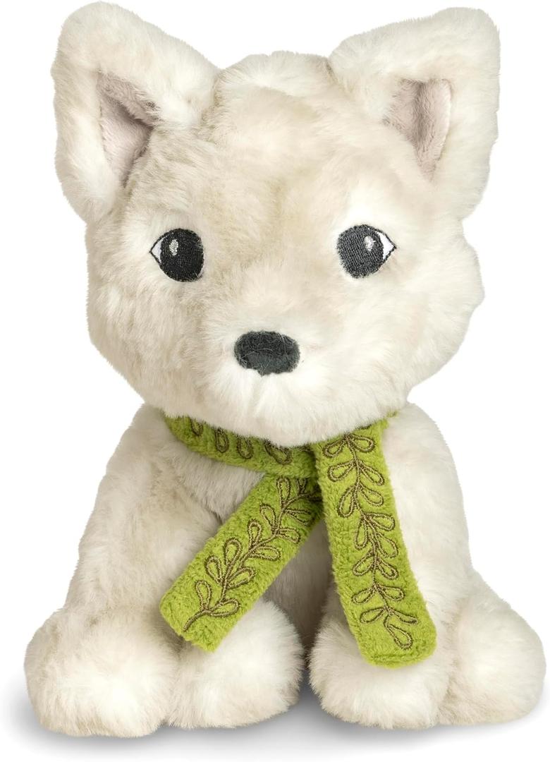 Compendium  an Adorable Stuffed Arctic Fox Plush, Companion to The Book Why Not?, 5.25" L x 5.75" W x 8" H